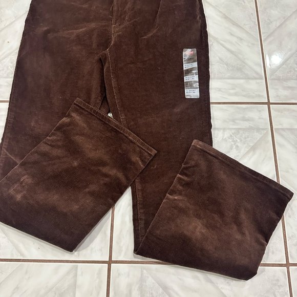 NWT Levi's Brown Corduroy High-Rise Bootcut Womens Size 10 Short Hippie Y2K - Picture 4 of 9